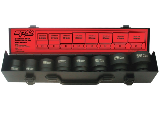 SP - 8PC 3/4 DR 6PT METRIC IMPACT SOCKET SET